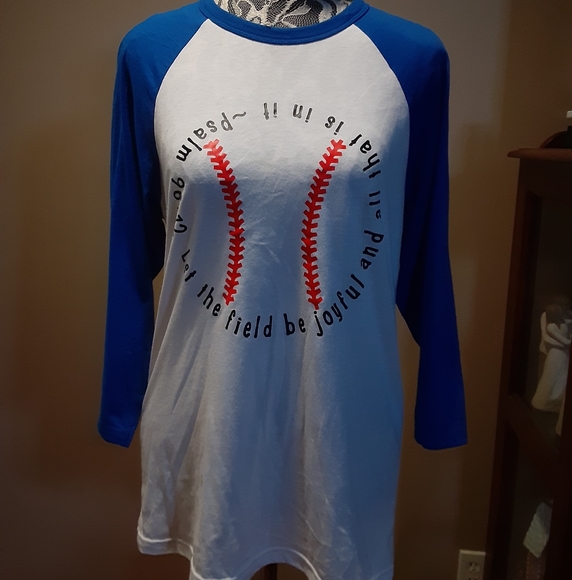 Bella Canvas Tops - Cute Little Baseball Tee...Psalm 96:12